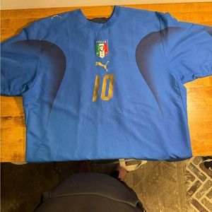 Francesco Totti  ITALY NATIONAL TEAM HOME FOOTBALL SHIRT PUMA SOCCER  SZ XXL